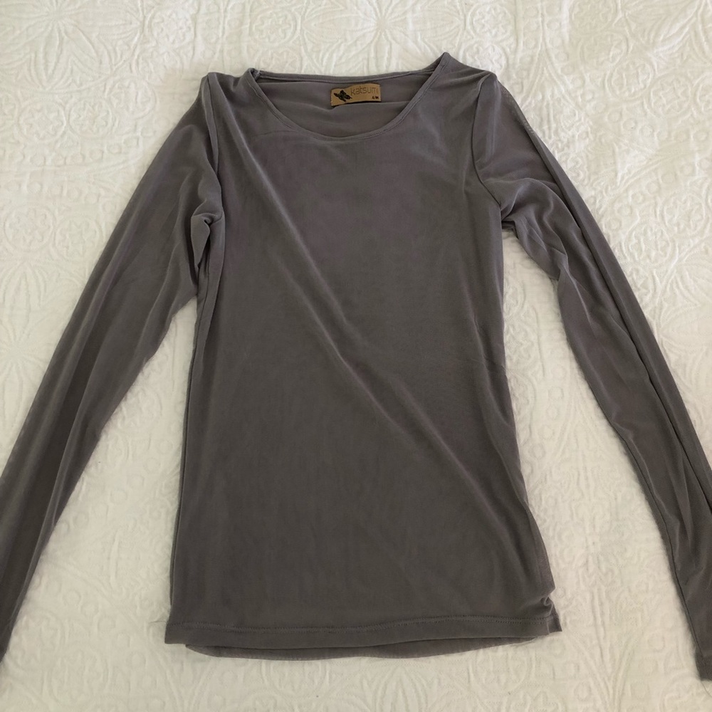 LF long sleeve see through top size S